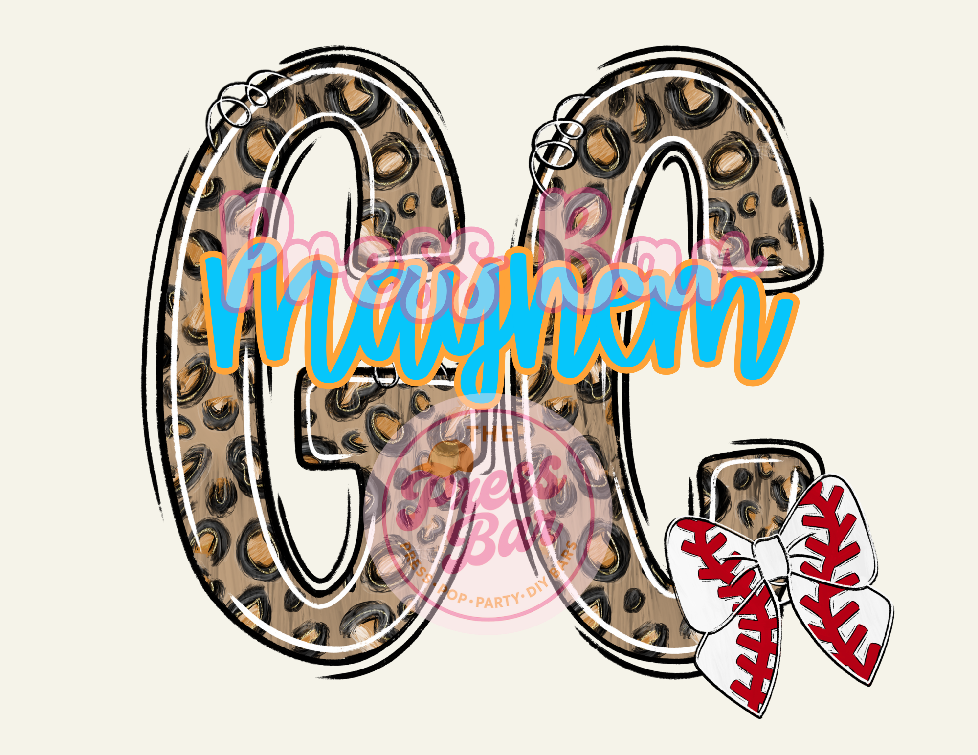 Custom Leopard "Team Monogram" Shirt