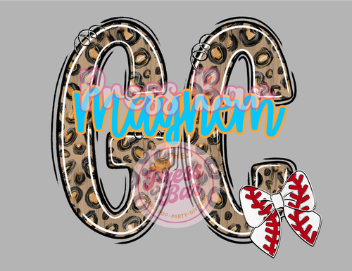 Custom Leopard "Team Monogram" Shirt
