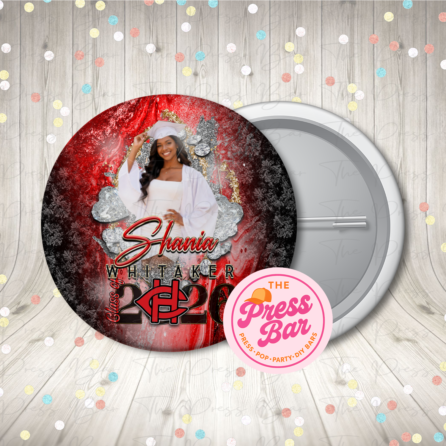 Custom Graduation Buttons