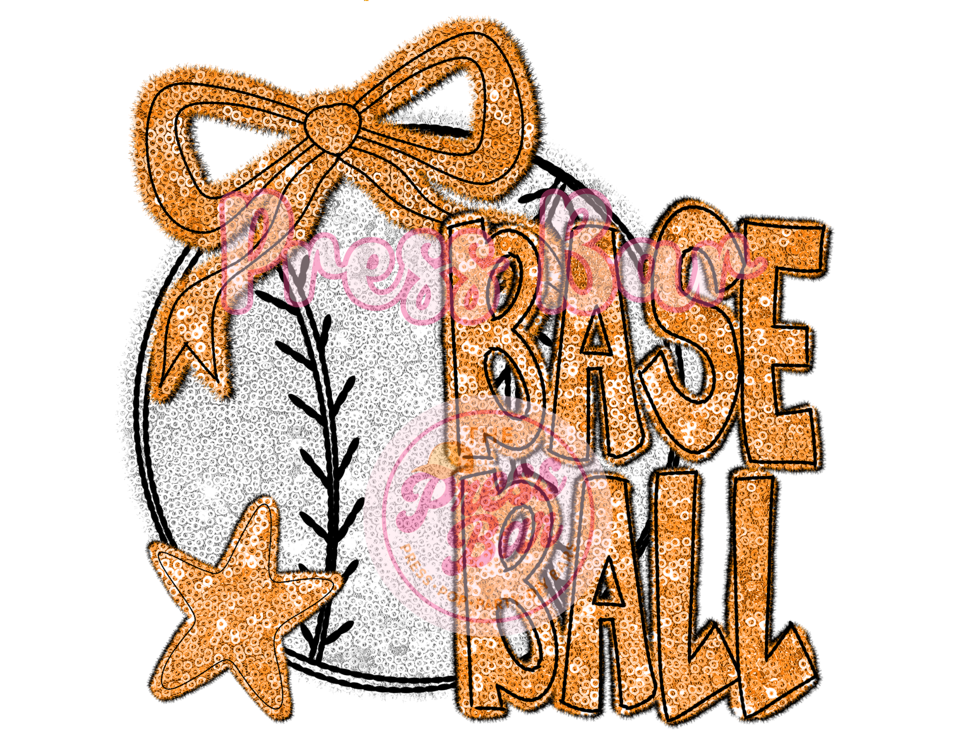 Glitter Baseball Shirt