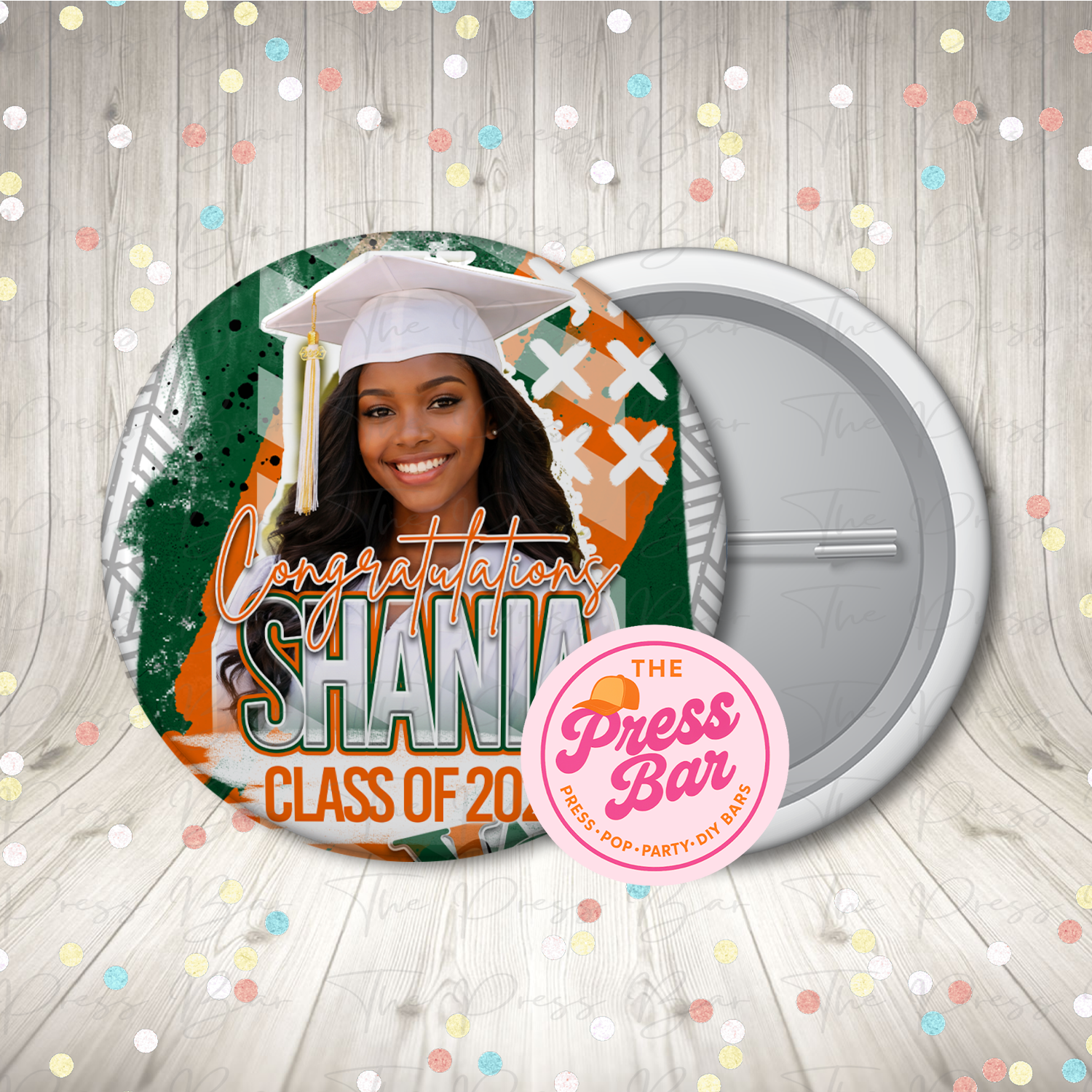 Custom Graduation Buttons