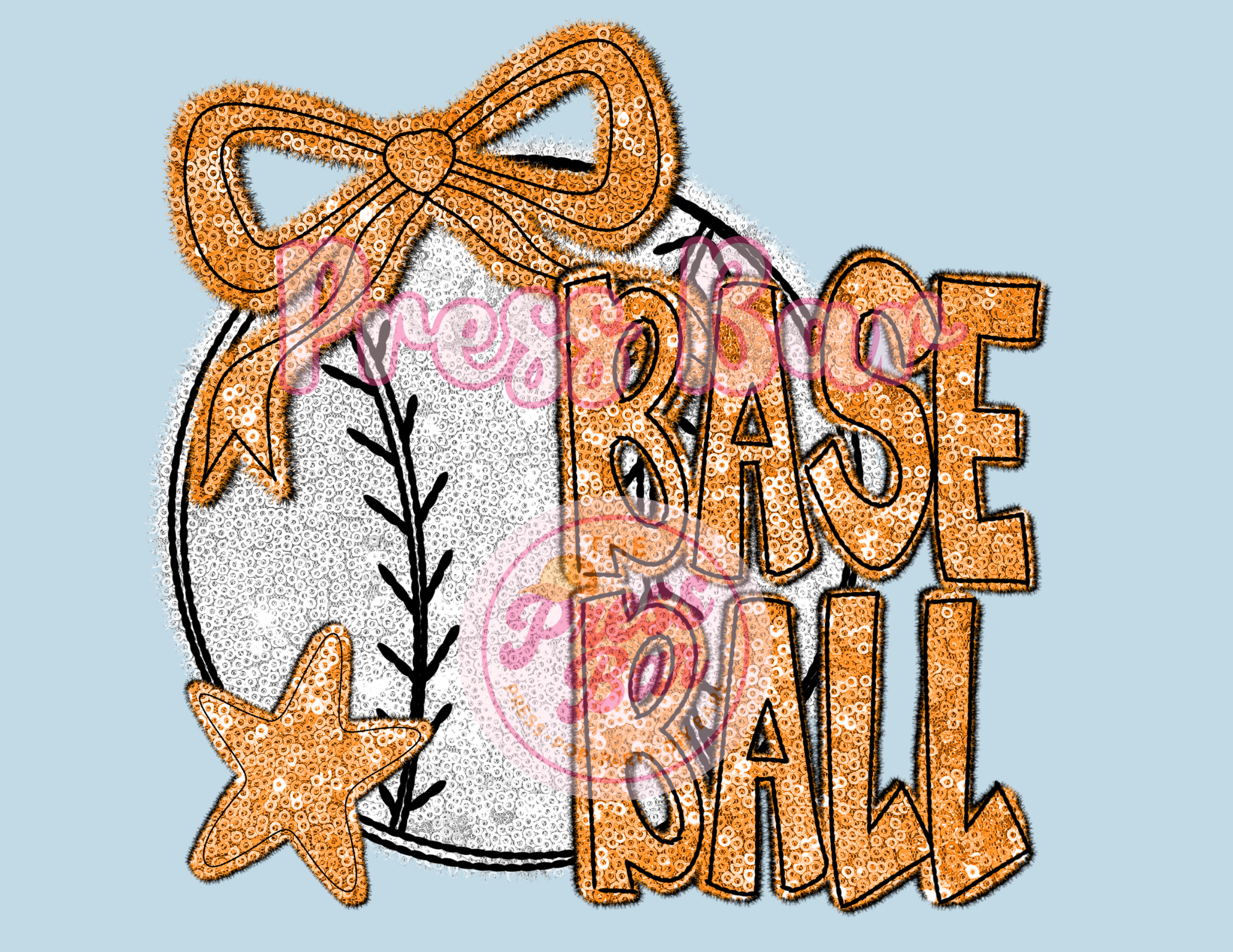 Glitter Baseball Shirt