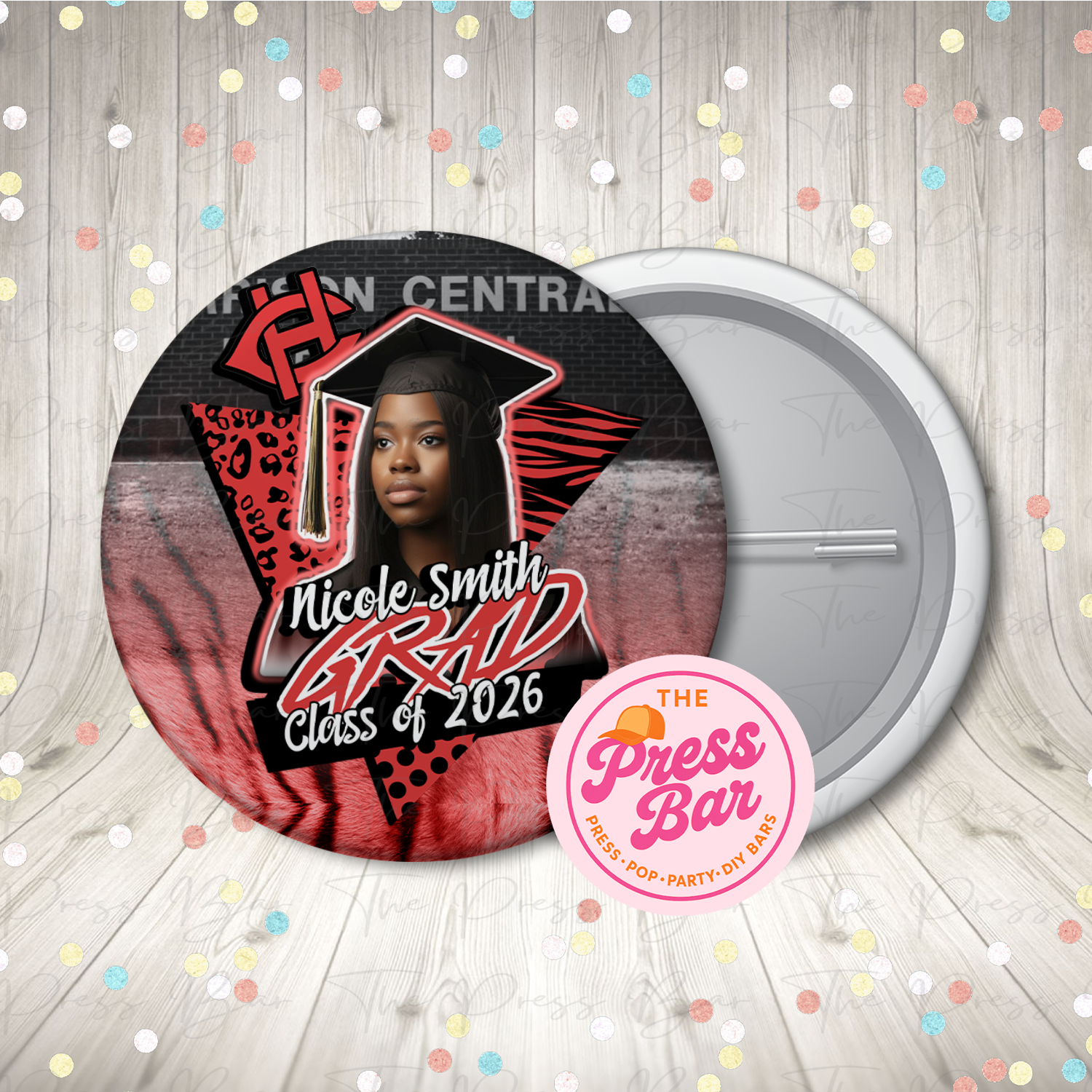 Custom Graduation Buttons