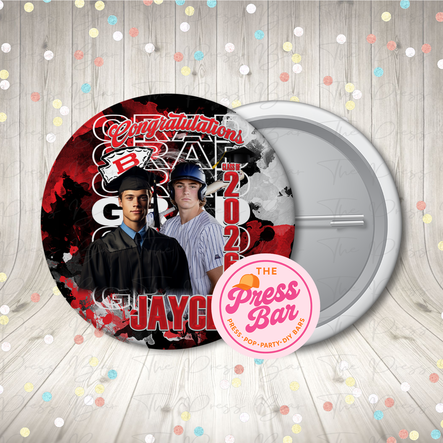 Custom Graduation Buttons