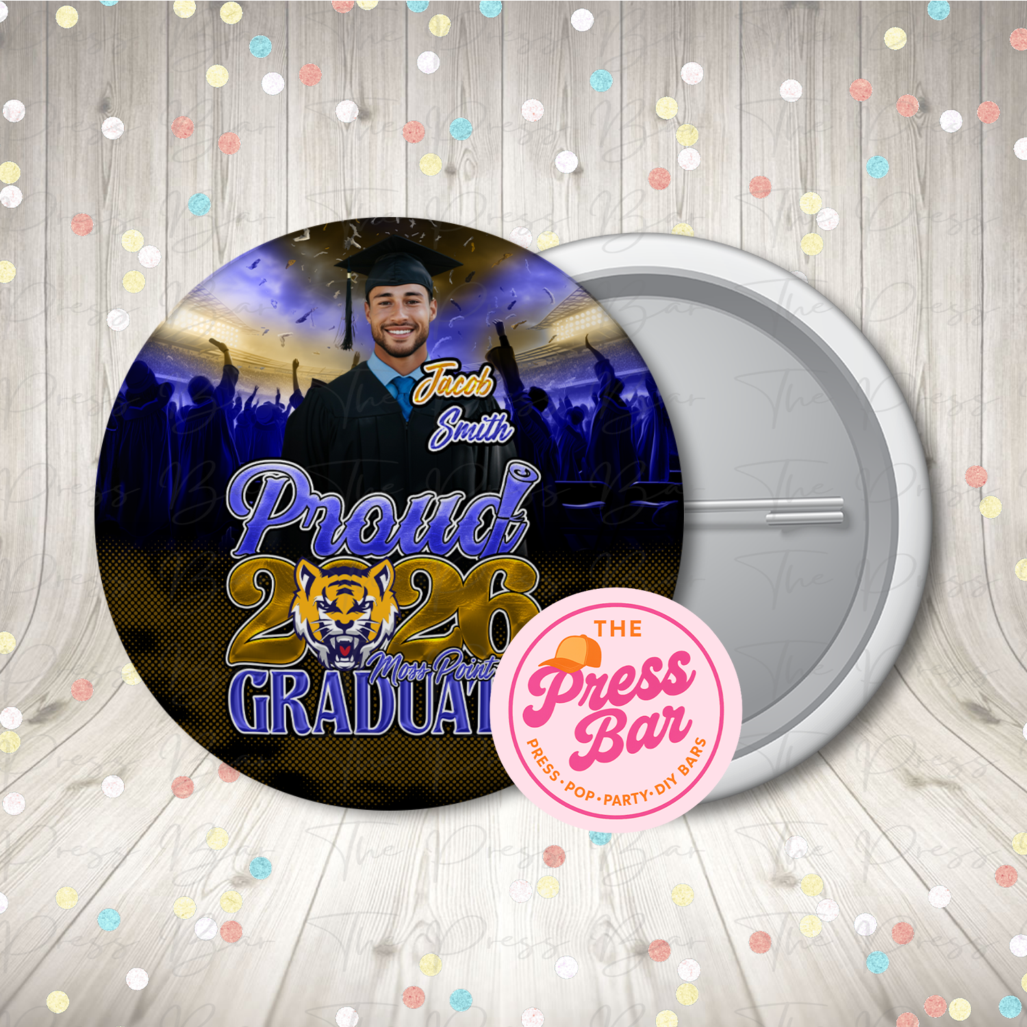 Custom Graduation Buttons