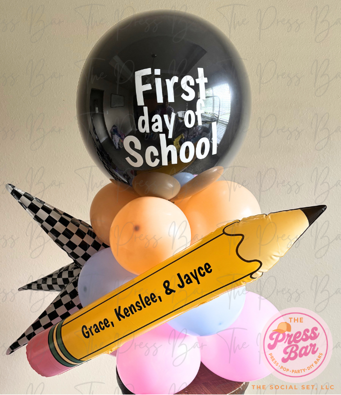 Back to School Balloon Stacks