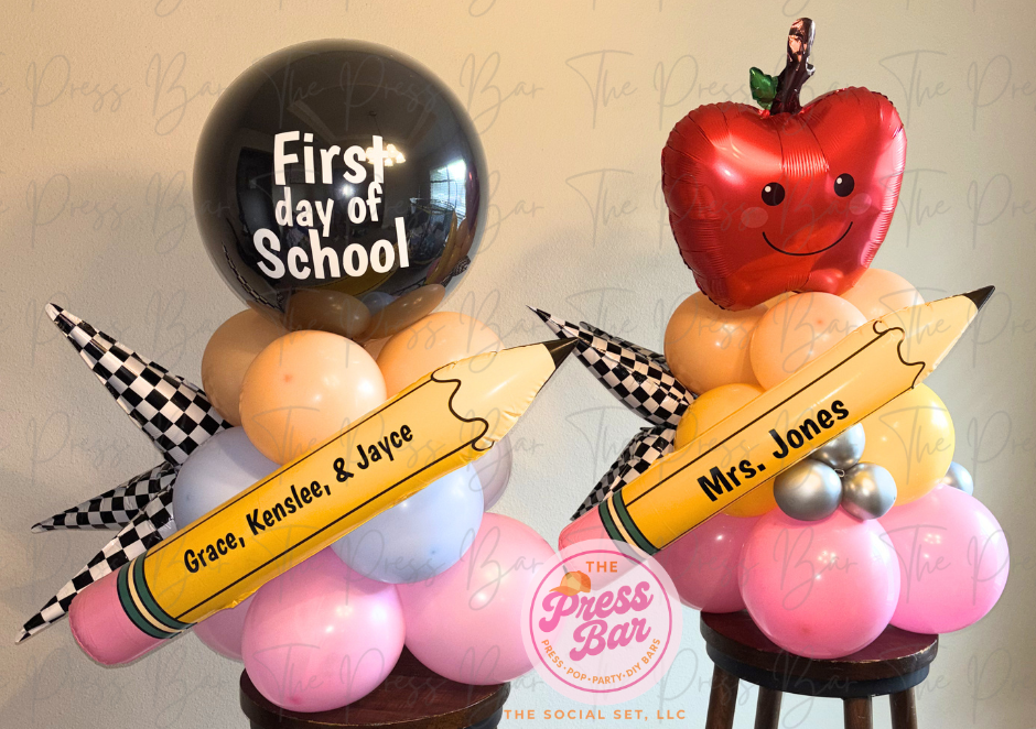 Back to School Balloon Stacks