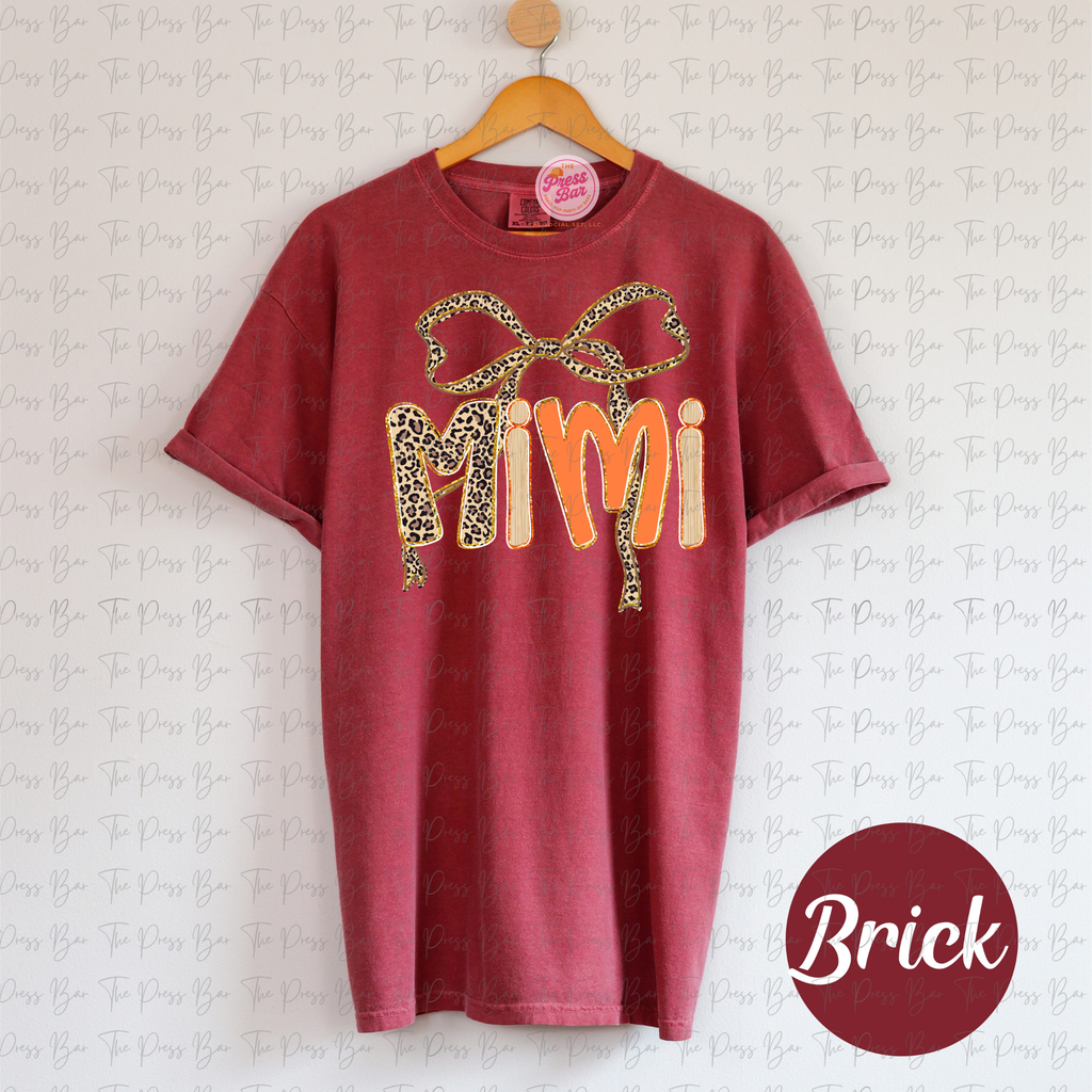 Leopard Bow Title Fall Shirt