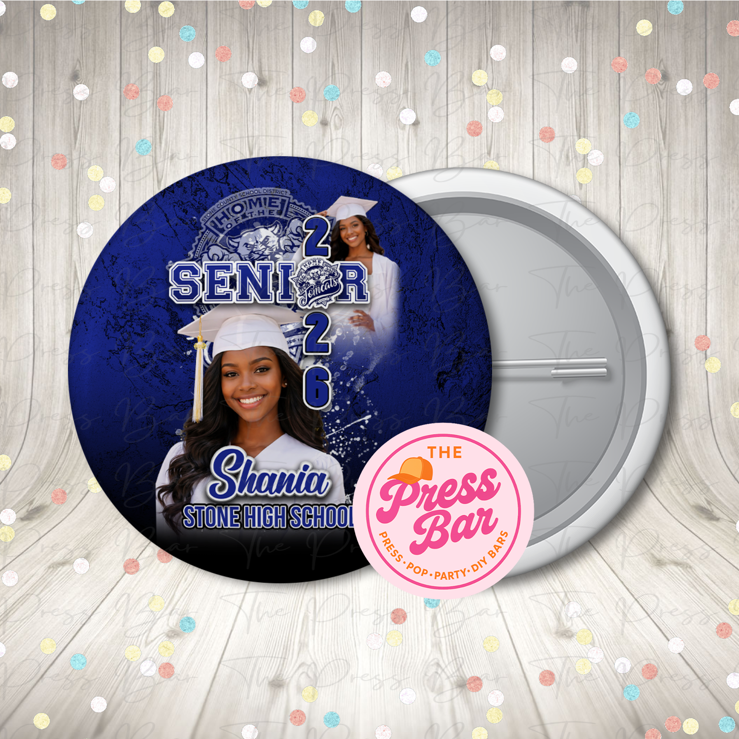 Custom Graduation Buttons