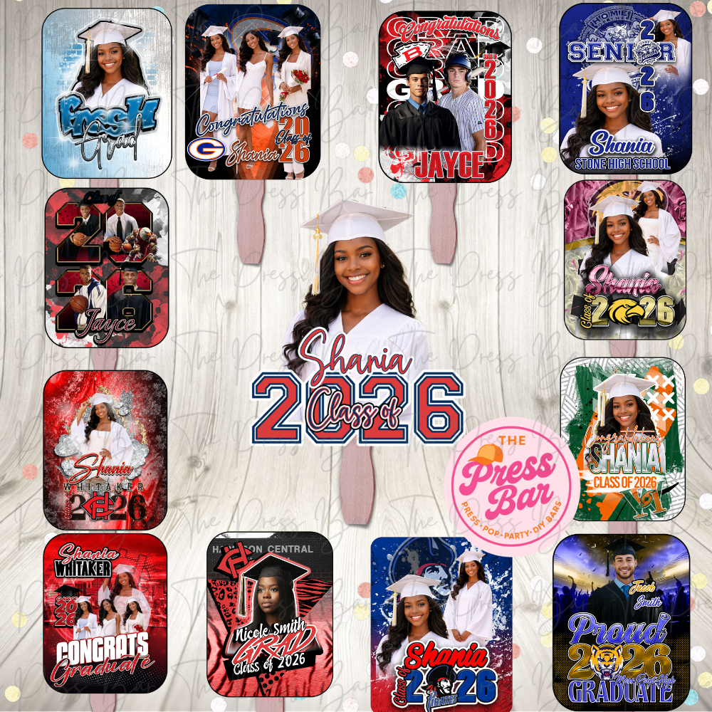 Custom Graduation Fans
